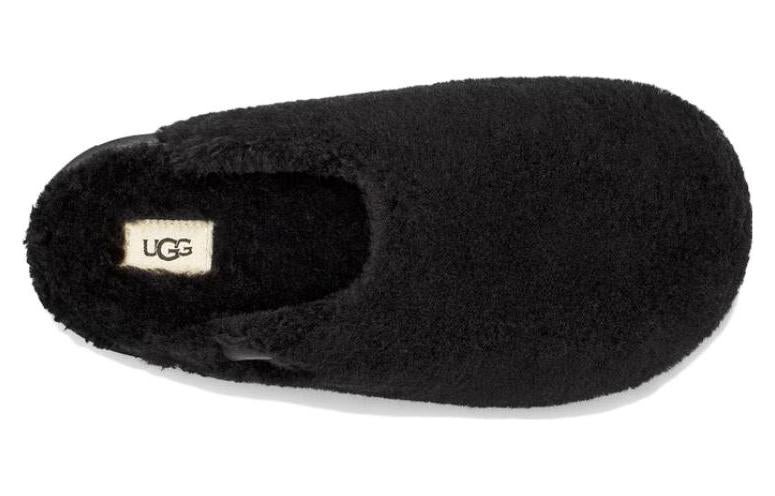 (WMNS) UGG Fuzz Sugar Slide 'Black' 1135132-BLK