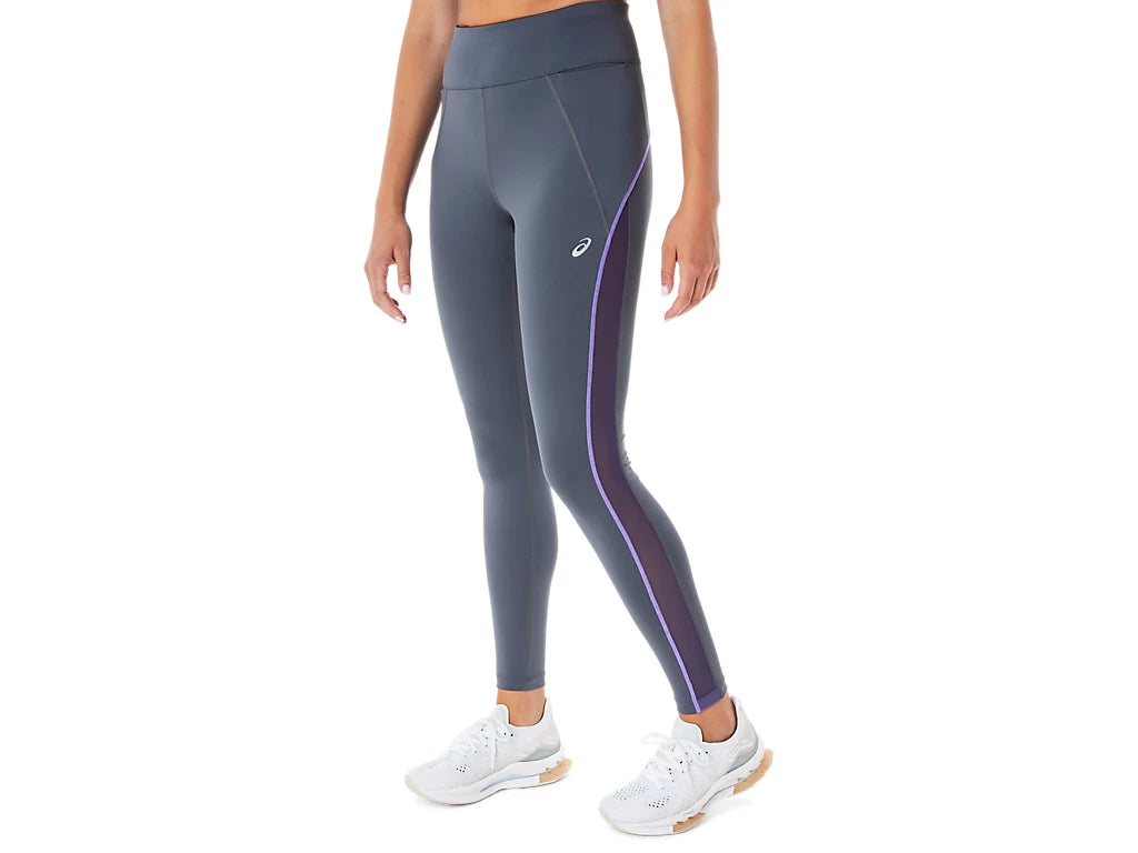 (WMNS) ASICS Mesh Panel Training Leggings 'Carrier Grey' 2032C711-020