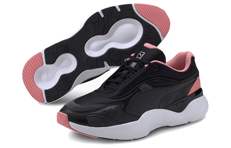 (WMNS) PUMA Lia Tonal Black/White/Pink Low sneakers 374672-02