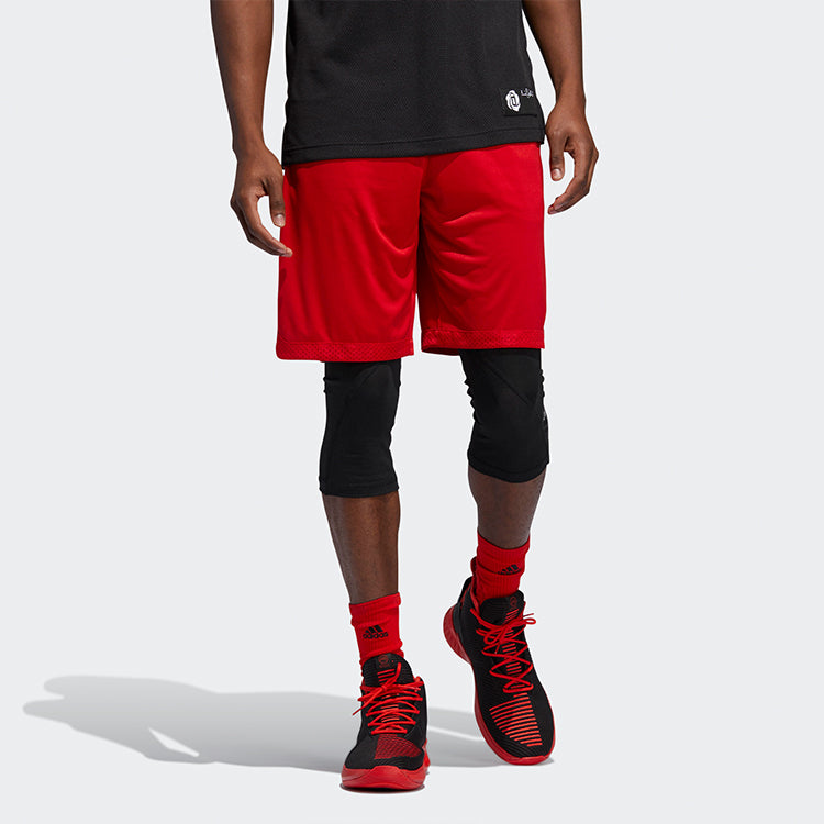 adidas Rose Short Training Gym Sports Basketball Shorts Red DZ0847