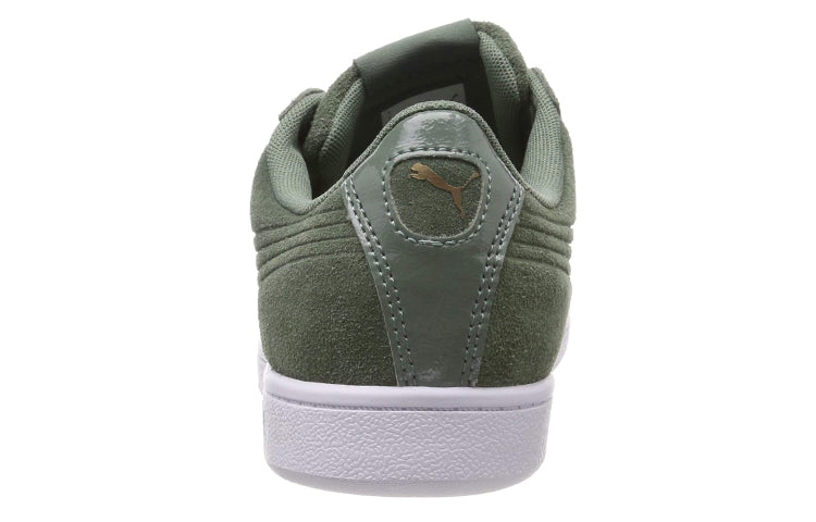 (WMNS) PUMA Suede Heart Vr Sneakers Green/White 365111-01
