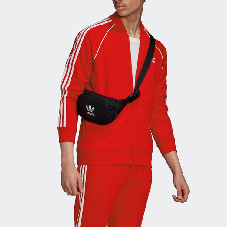 Men's adidas originals Logo Casual Breathable Sports Side Stripe Jacket Red GF0196
