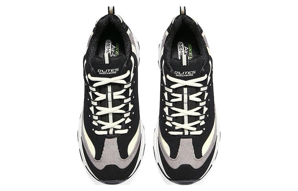 (WMNS) Skechers D'Lites 1.0 'Black' 149906-BKNT