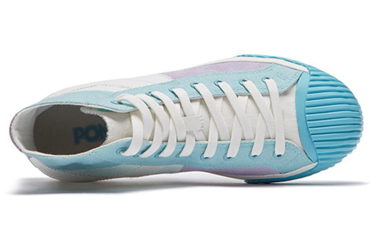 (WMNS) PONY Leisure High-Top Board Shoes Blue 01W1SH06PB