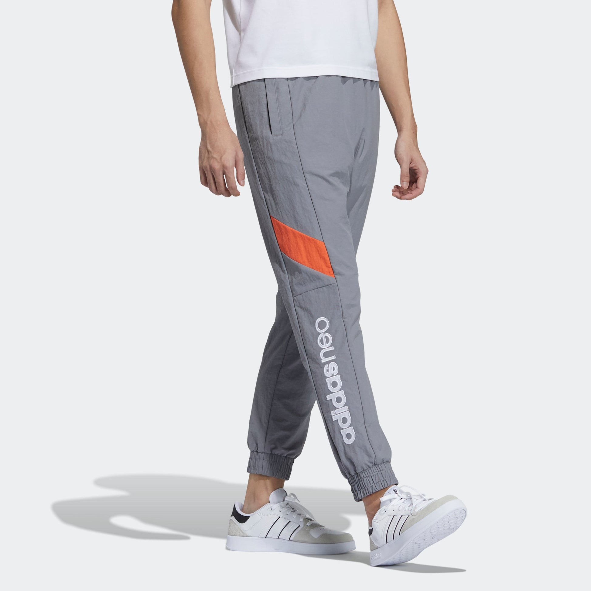 adidas neo M Cs Wvn Tp 2 Logo Woven Athletics Sports Pants light grey GP5667