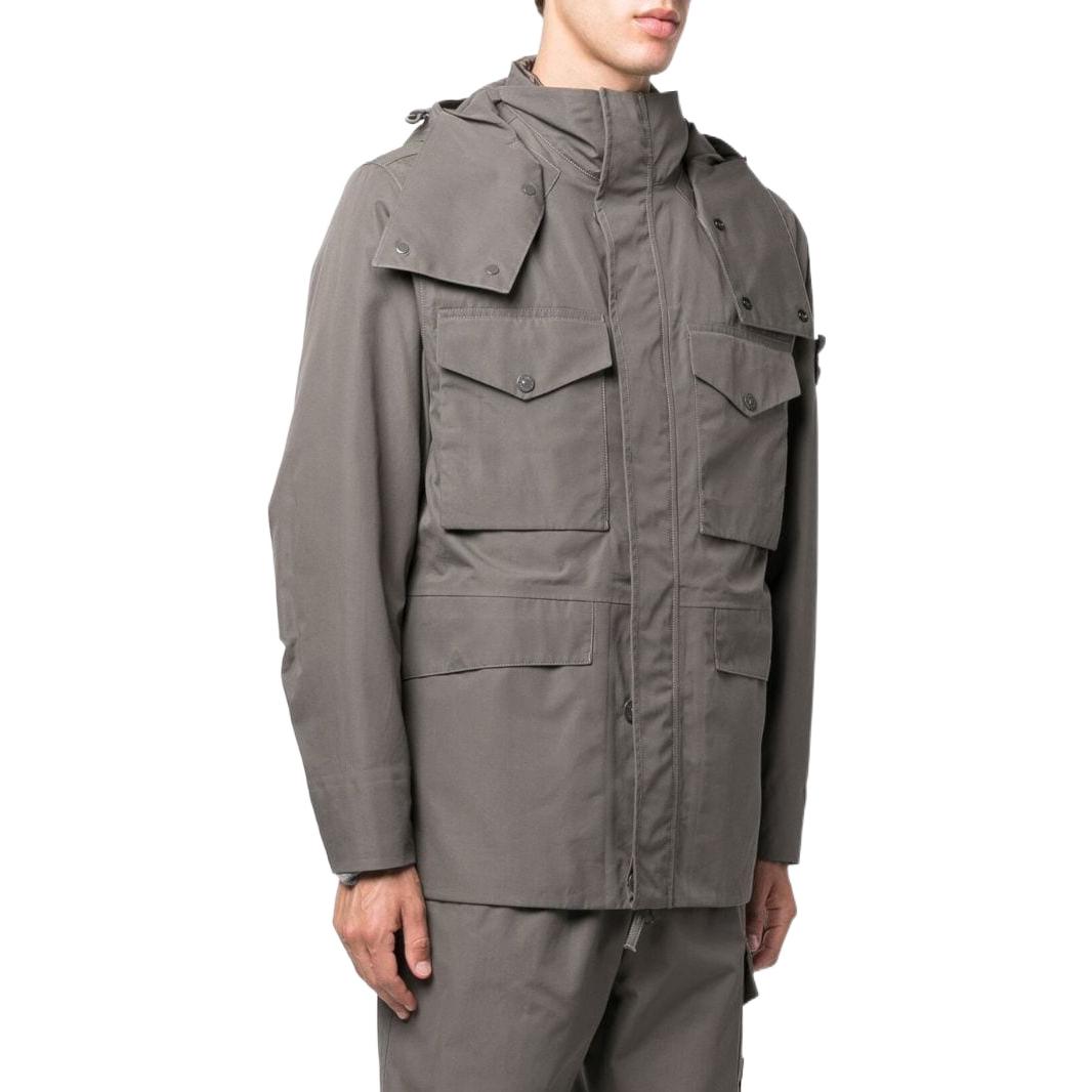 STONE ISLAND Detachable Hooded Down Jacket 'Grey' 7715437F1-V0067