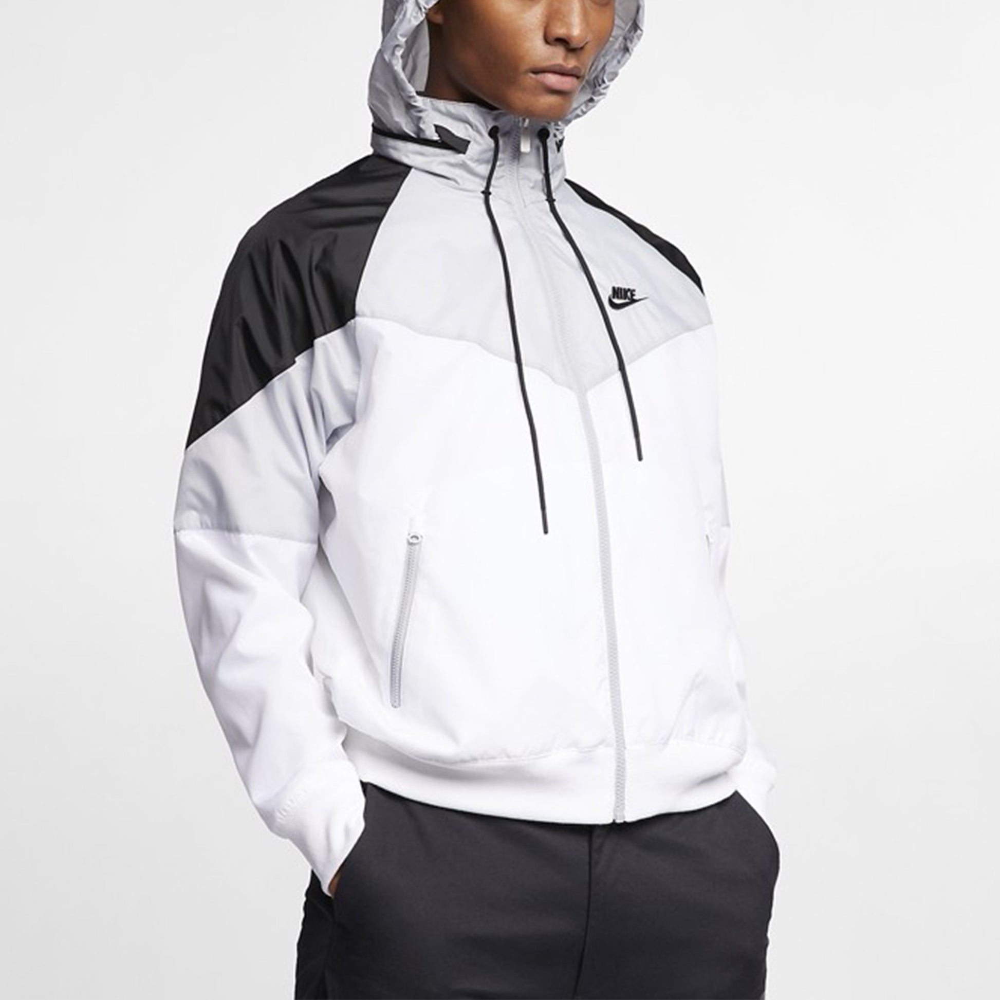 Nike Windrunner Sports Patchwork Jacket 'White' AR2210-100