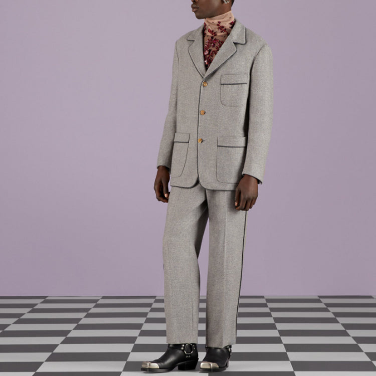 Gucci Light Cashmere Tailored Pant 'Pale Grey' 727451-ZALUD-1099
