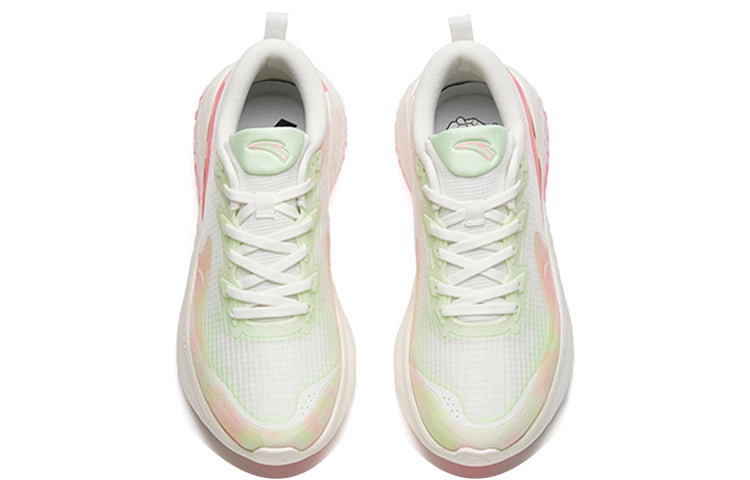(WMNS) ANTA Running Series Sneakers 'White Green Pink' 122145556S-6