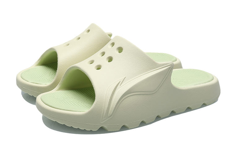 (WMNS) Li-Ning LNBB Sport Slides 'Beige Green' ABTR006-3