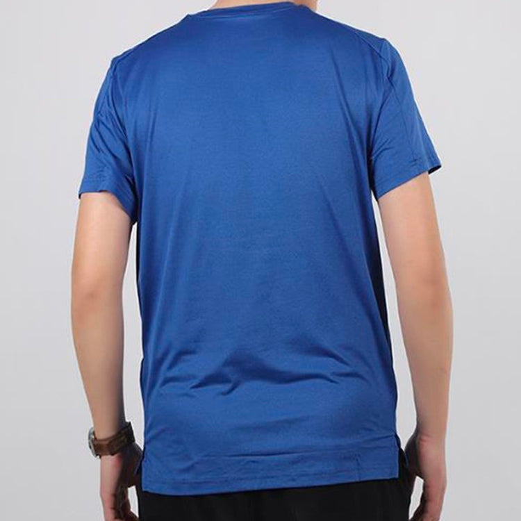 Nike Dri-Fit Printing Training Tops Short Sleeve Royal blue CJ4634-451