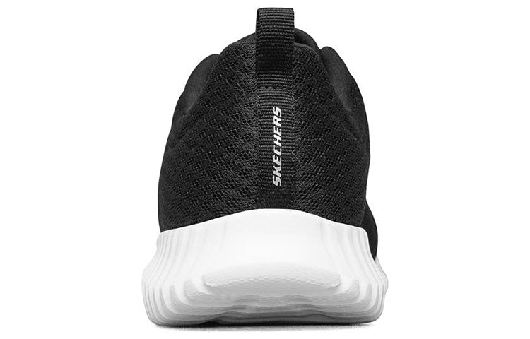 (WMNS) Skechers Social Muse Low Black/White 8730031-BKW