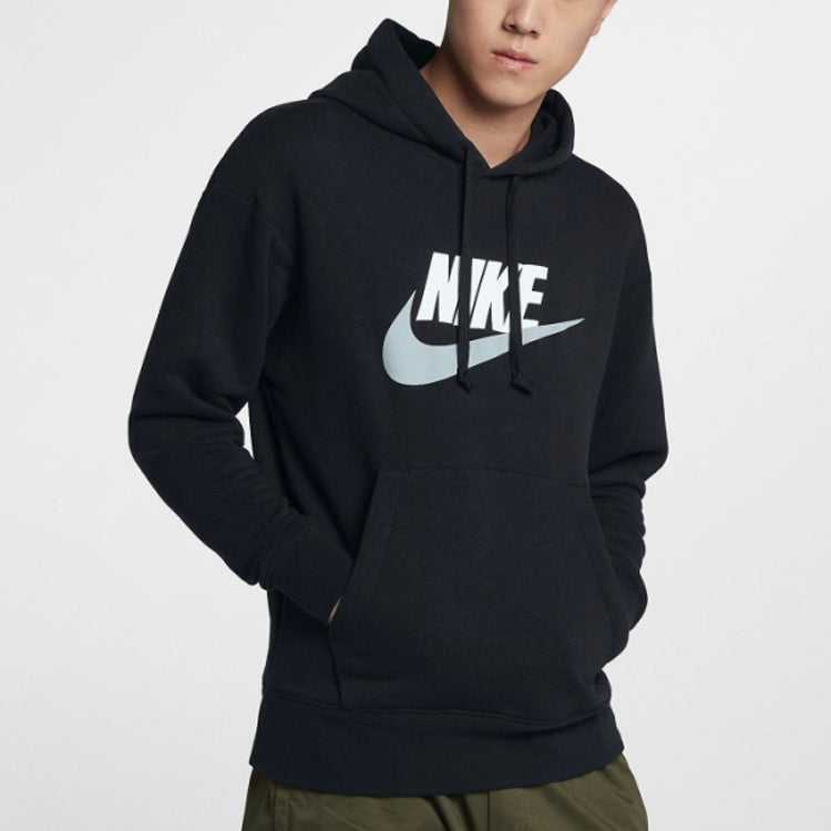Nike Chest LOGO Athleisure Casual Sports Pullover Black AV8411-010
