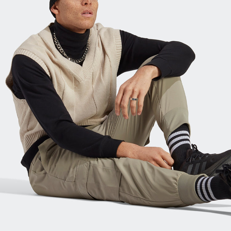 adidas Essentials Cargo Ankle-Length Pants 'Tan' HA4352