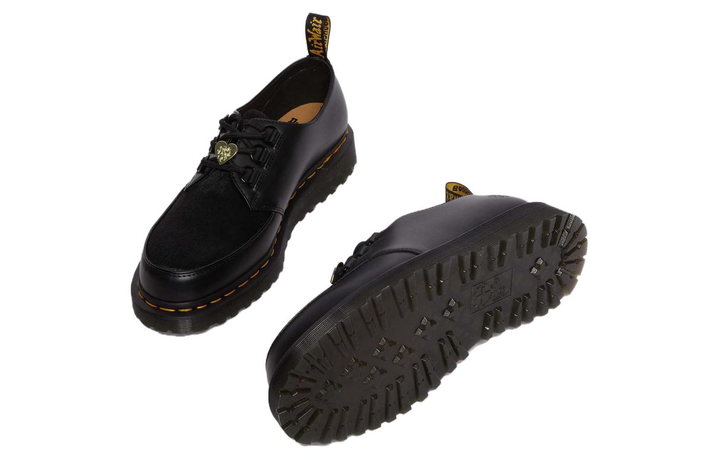 Dr. Martens Ramsey Girls Don't Cry Hair-on Leather Creeper Shoes 'Black' 31789001