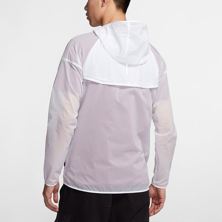 Nike Windrunner Casual Sports Thin and light Breathable Jacket White CQ2921-100