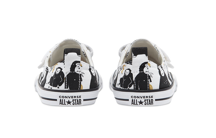 (TD) Converse Chuck Taylor All Star Low Top Canvas Shoes Black/White 771129C