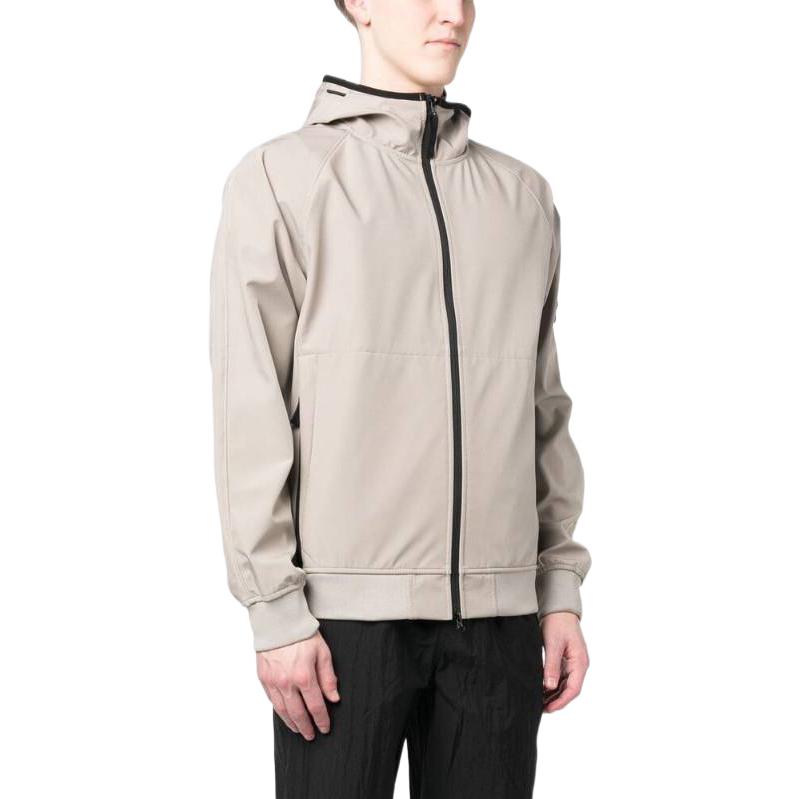 STONE ISLAND Light Soft Shell-R Hooded Jacket 'Dove Grey' 781540927-V0092