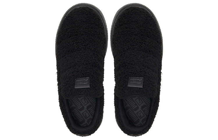 (WMNS) PUMA Suede Mayu Slip-On 'Teddy - Black' 384887-01