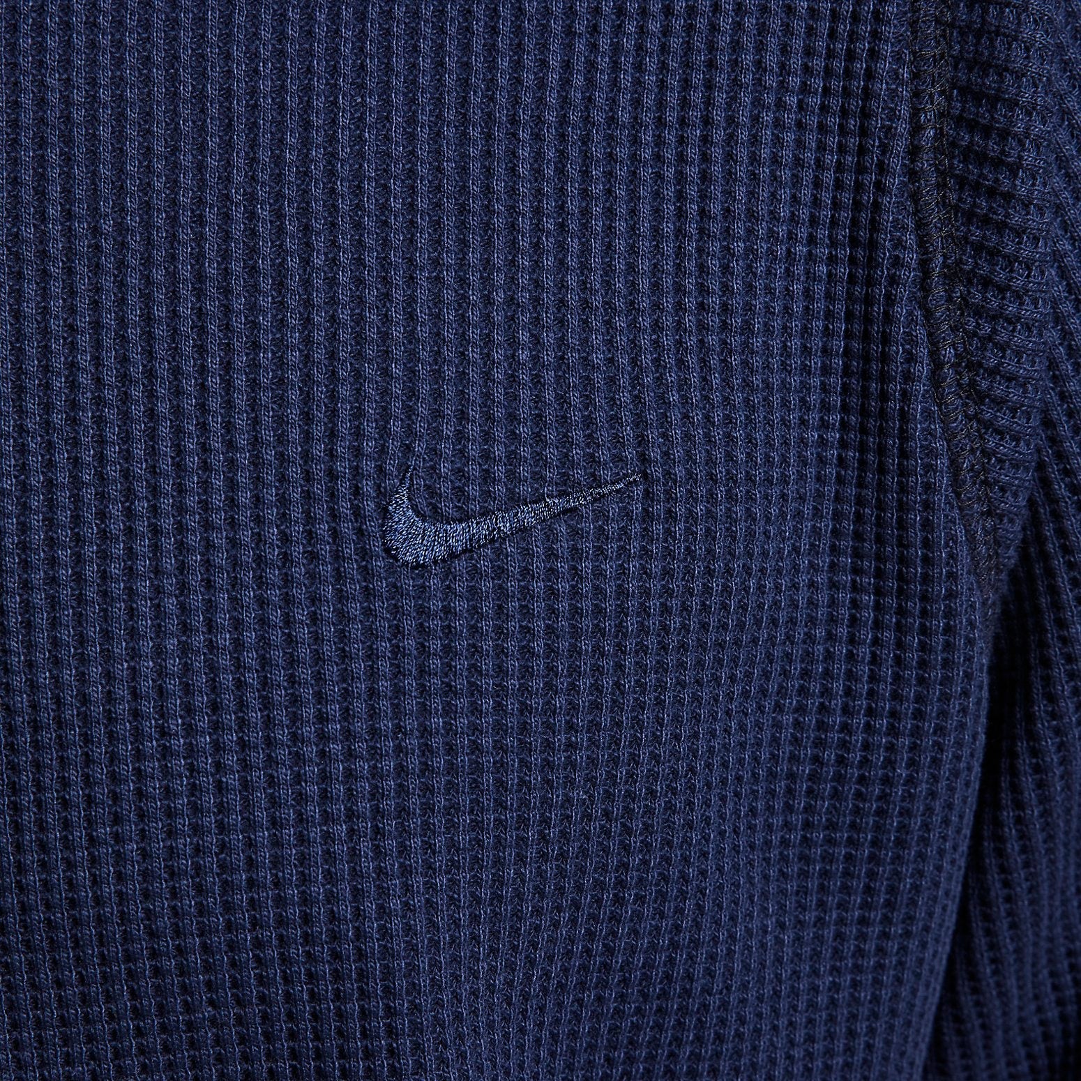 Nike Long-Sleeve Heavyweight Waffle Top 'Dark Obsidian' DX0894-451