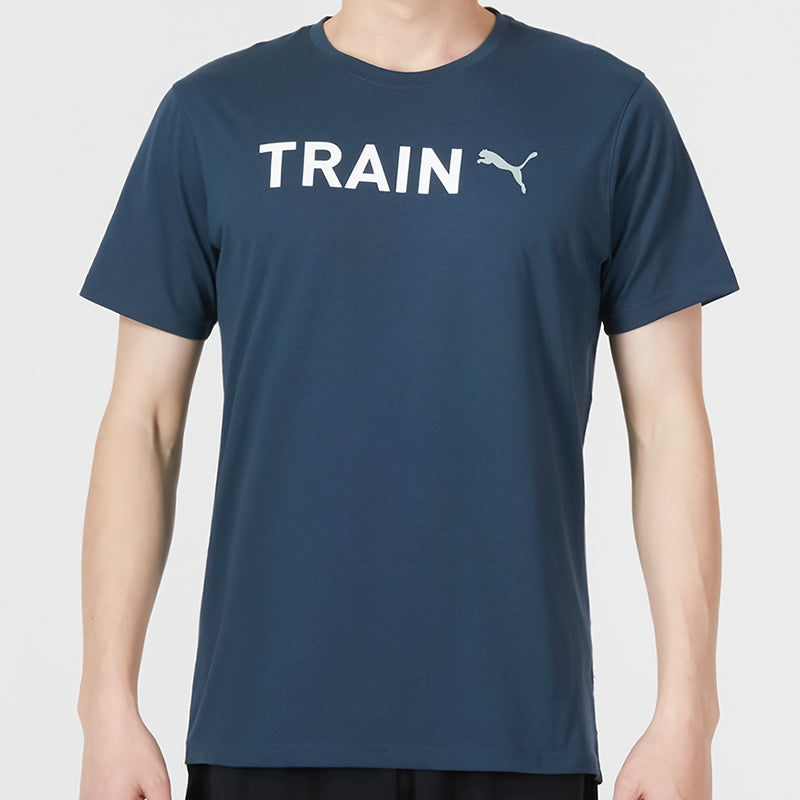 PUMA Graphic Train T-Shirt 'Navy' 523722-16