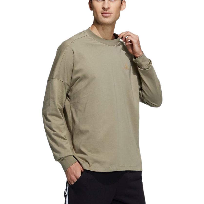 adidas Sportswear Loose Fit Pullover 'Olive Green' HA1870
