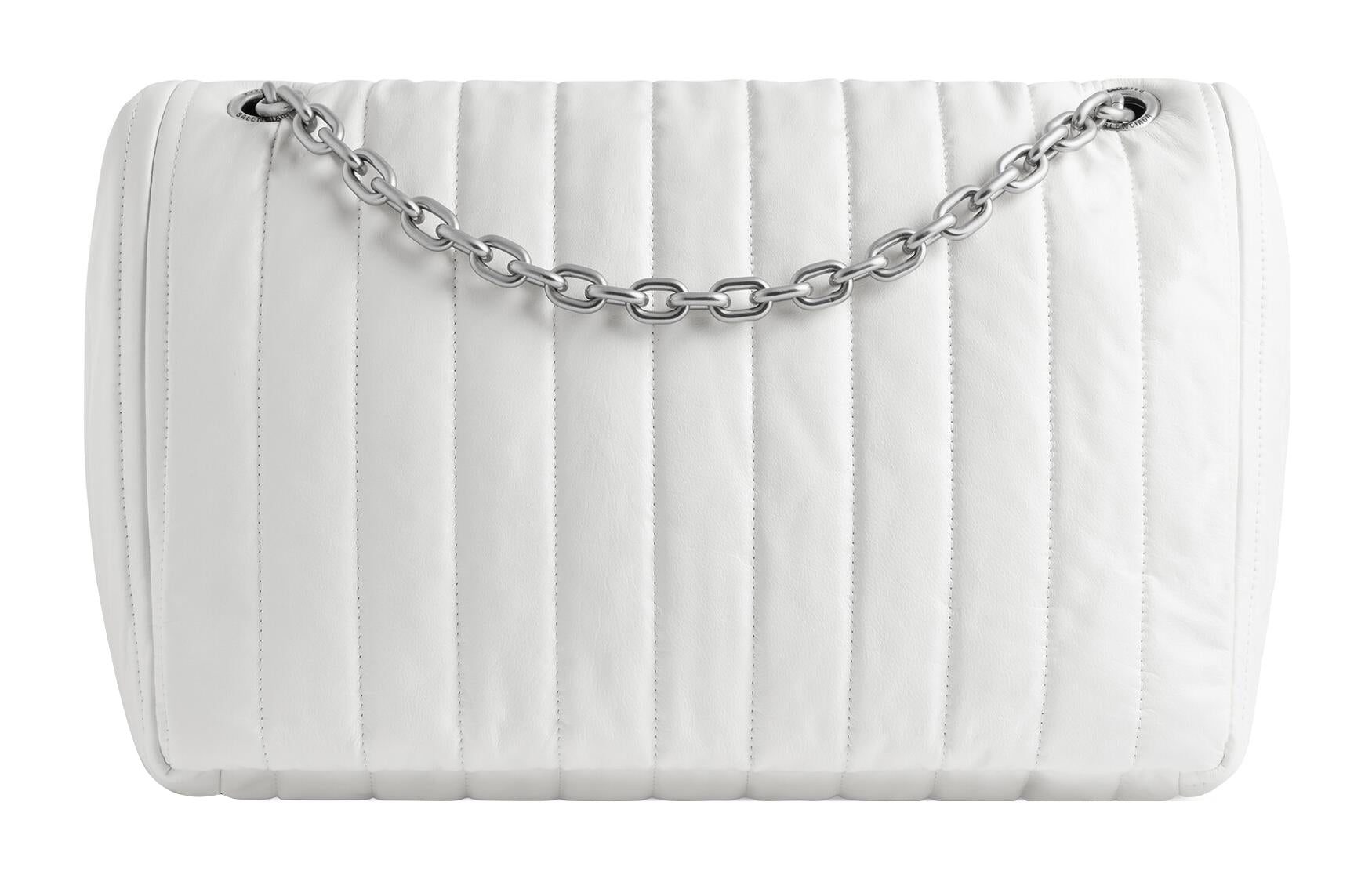 (WMNS) Balenciaga Monaco Medium Chain Bag Quilted 'Off White' 7659452AASE9106