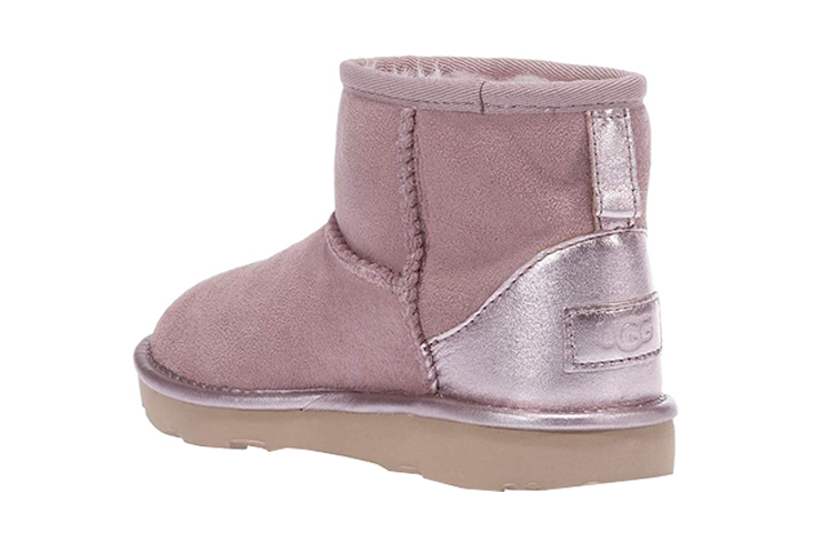 (GS) UGG Classic Mini Shine 'Pink Rose' 1130778K-RSGRY