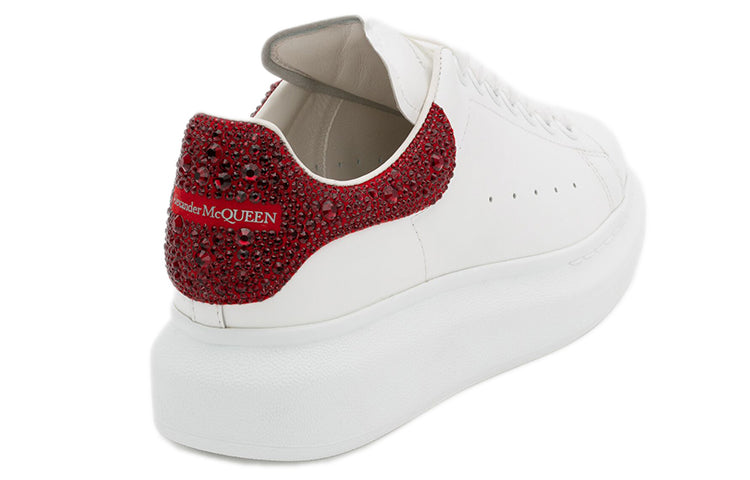 Alexander McQueen Oversized Sneaker 'White Red Crystal' 662654WIB989493