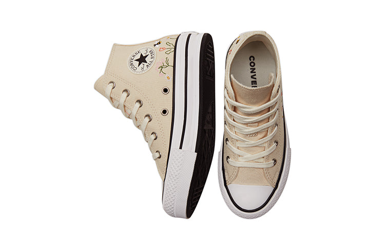 (PS) Converse Chuck Taylor All Star Lift Platform High PS 'Floral Embroidery - Natural Ivory' A01615C