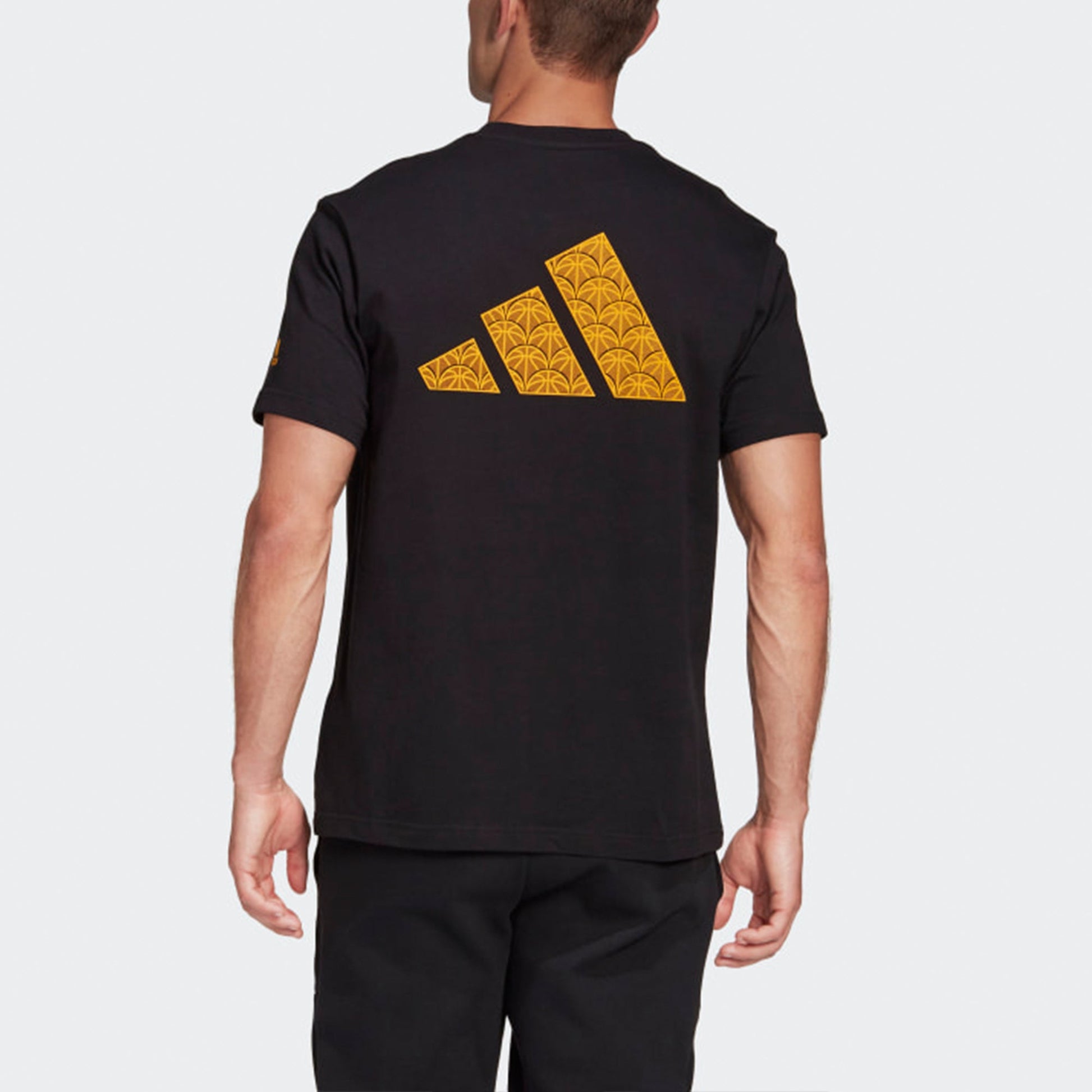 adidas Cat Emb. Gfx Basketball Kitty Embroidery Round NeckShort Sleeve Men's Black GE4703
