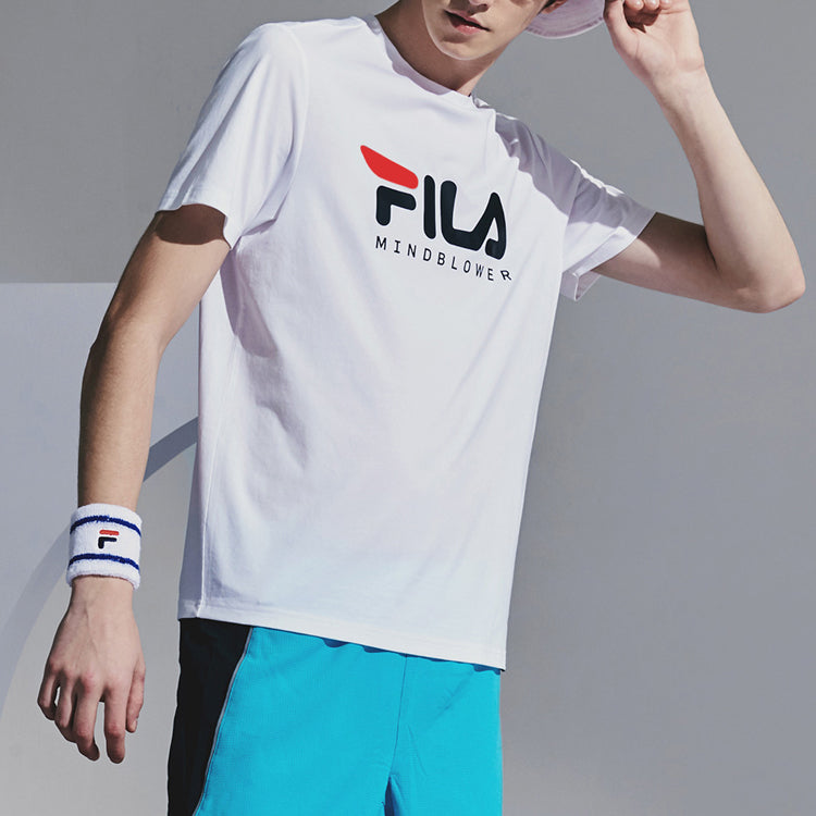 FILA Alphabet Printing Short Sleeve White A11M022103F-WT