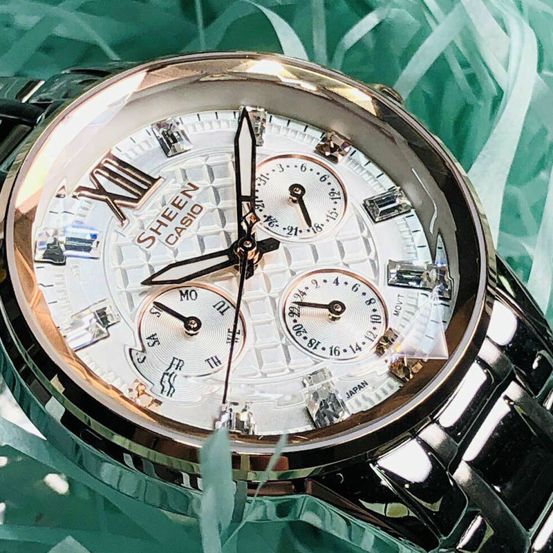 CASIO Waterproof Sports SHEEN White Analog SHE-3029SG-7AU
