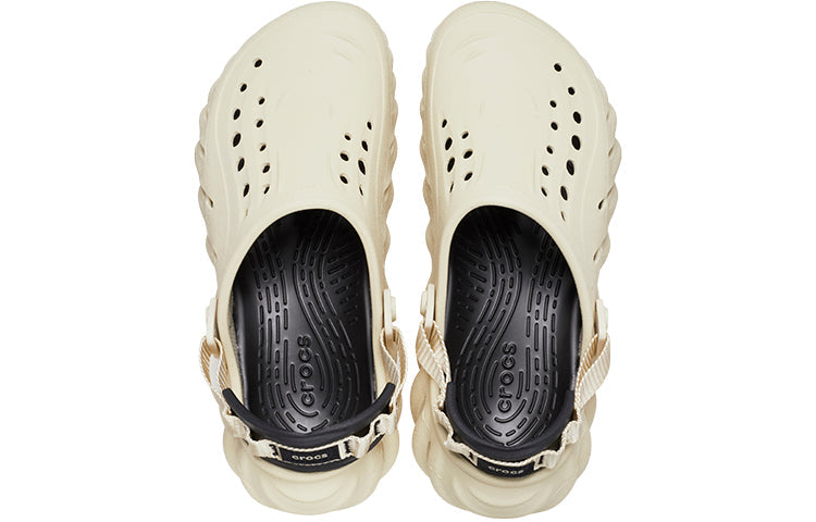 Crocs Echo Clog 'Bone Black Beige' 207937-2YJ