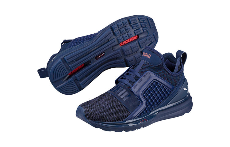 PUMA Ignite Limitless Knit K Running Shoes Blue 190064-01