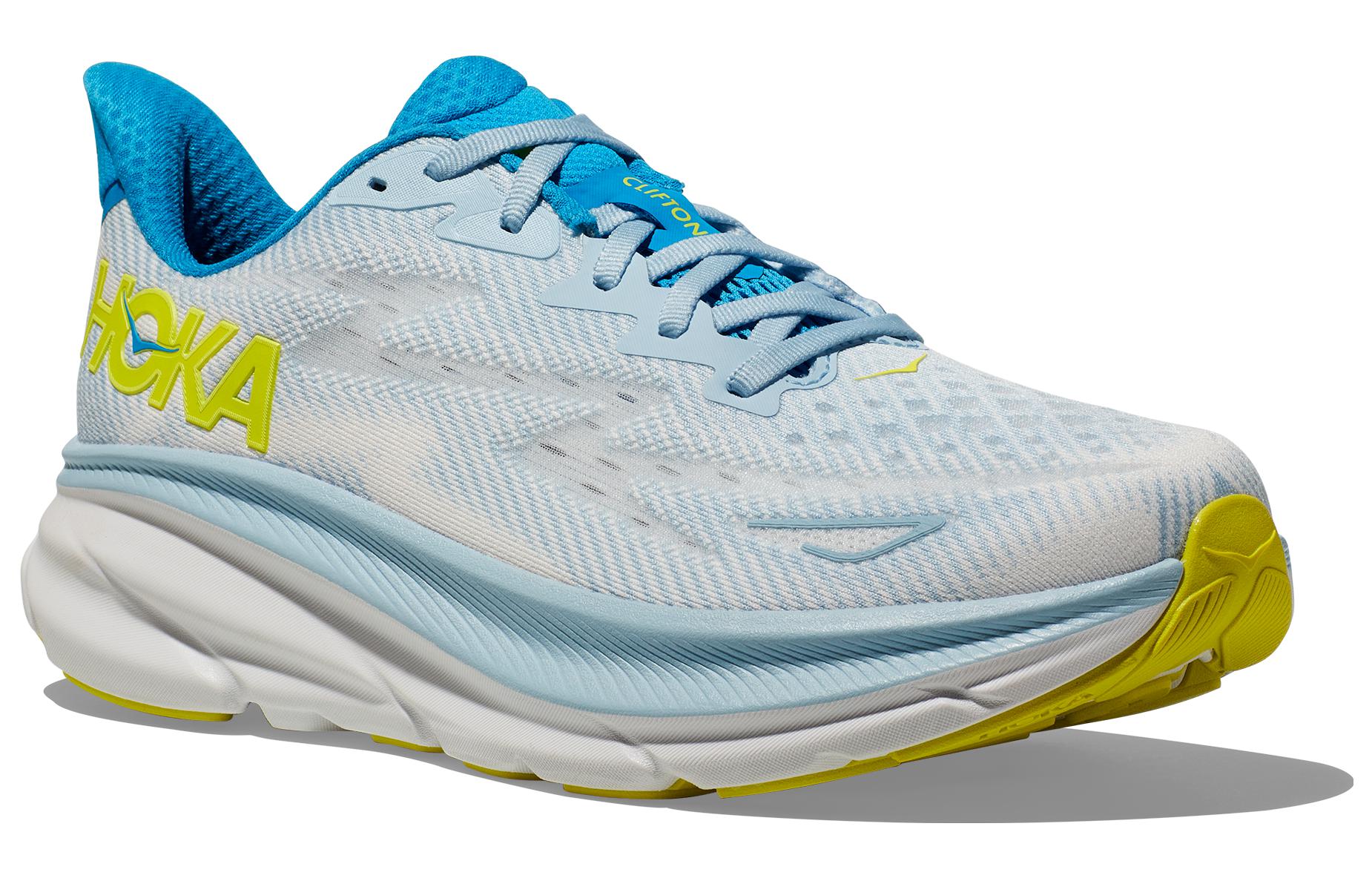 HOKA ONE ONE Clifton 9 Wide 'Ice Blue Evening Primrose' 1132210-IWEP