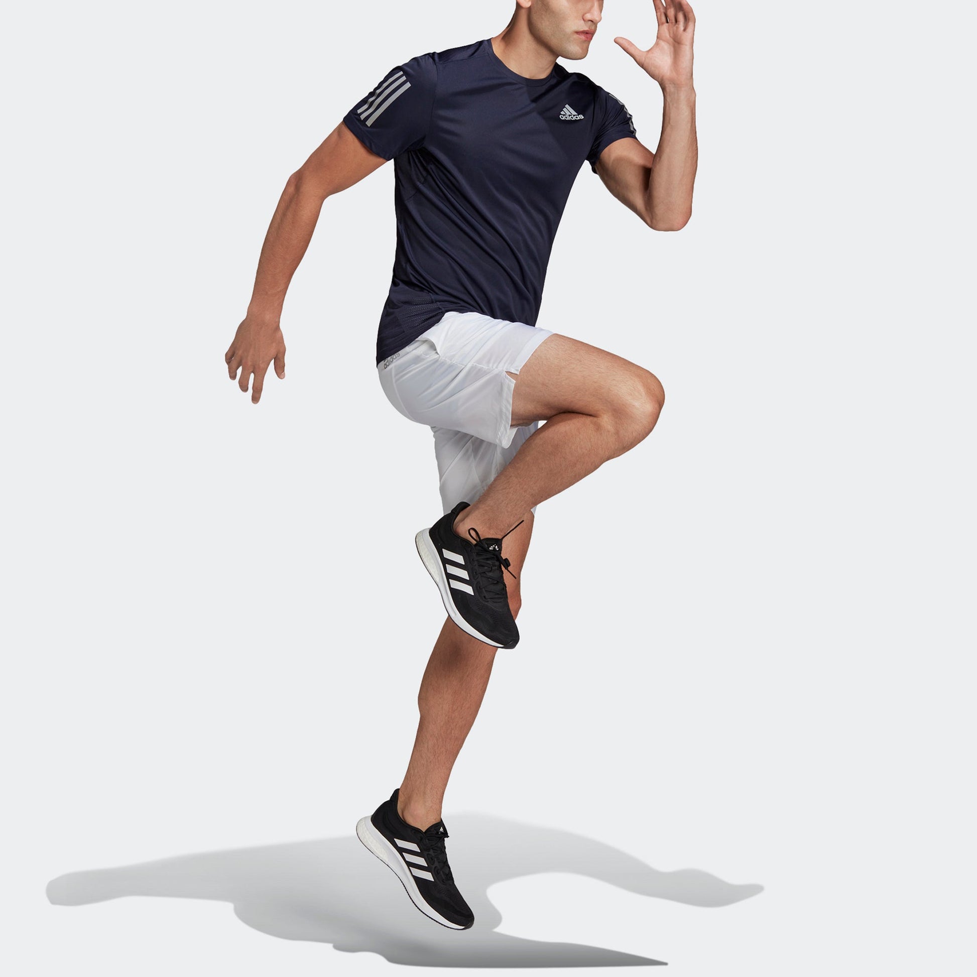 adidas Own The Run Sports Short Sleeve Tee 'White' HB7438