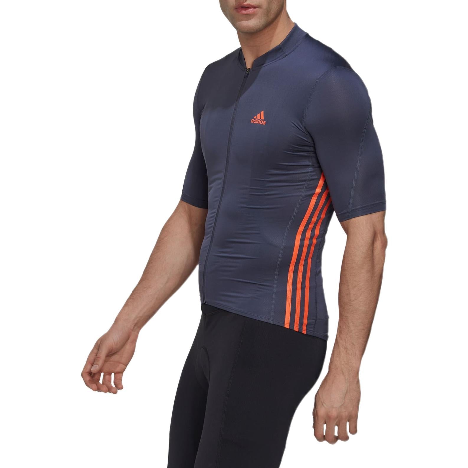 adidas The Short Sleeve Cycling Jersey Asia Sizing 'Grey' HM6427