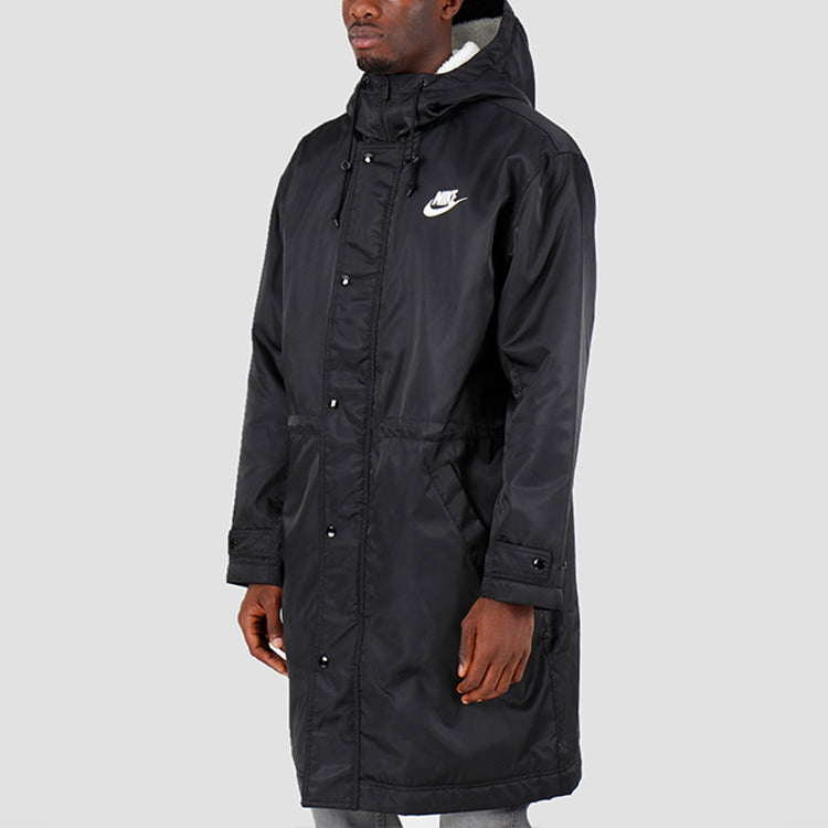 Nike Nsw Syn Fill Parka hooded lamb's wool Jacket Black BV4694-010