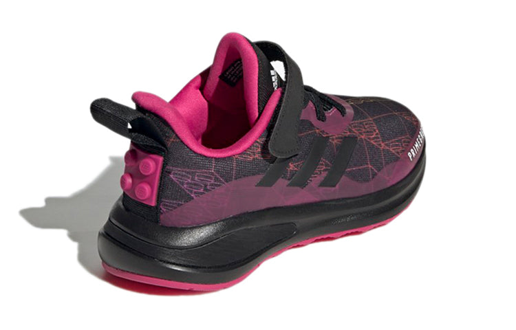 (GS) adidas x LEGO FortaRun X Elastic LACE 'Real Magenta Bricks' G57946