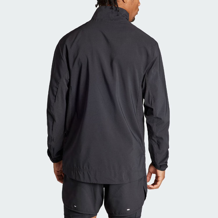 adidas Adizero Essentials Running Jacket Asia Sizing 'Black' IT7585