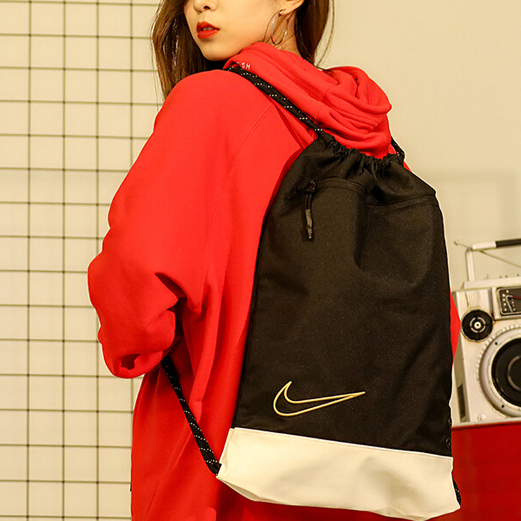 Nike Elite Basketball Gym Sack 'Black White' BA6162-011