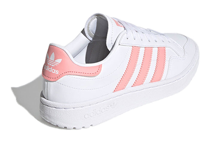 (GS) adidas originals Team Court J 'White Pink' EG9089