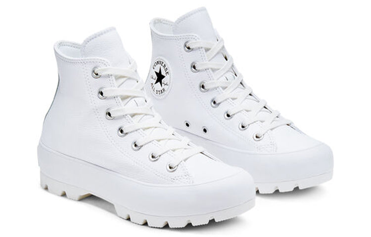 (WMNS) Converse Chuck Taylor All Star Lugged Leather High 'White' 567165C