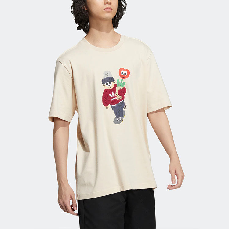 adidas Originals x Charr Morita Crossover Valentine's Day Tee 'Cream White' HR3474