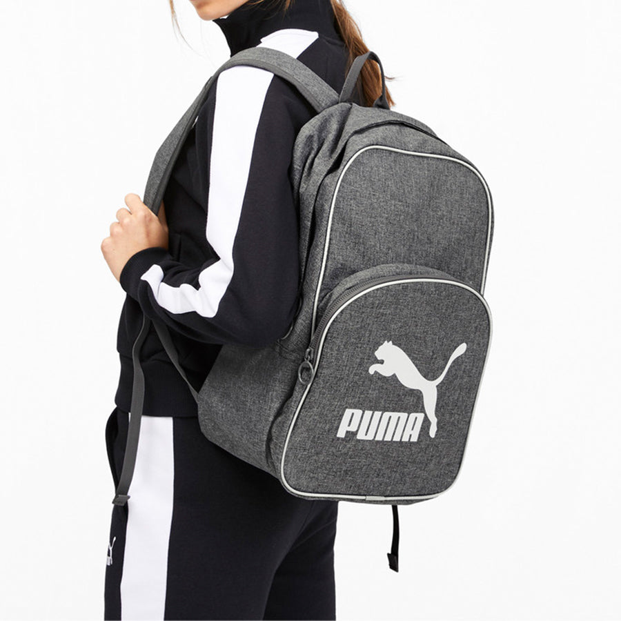 PUMA Originals Retro Woven Backpack 'Grey White' 076652-02