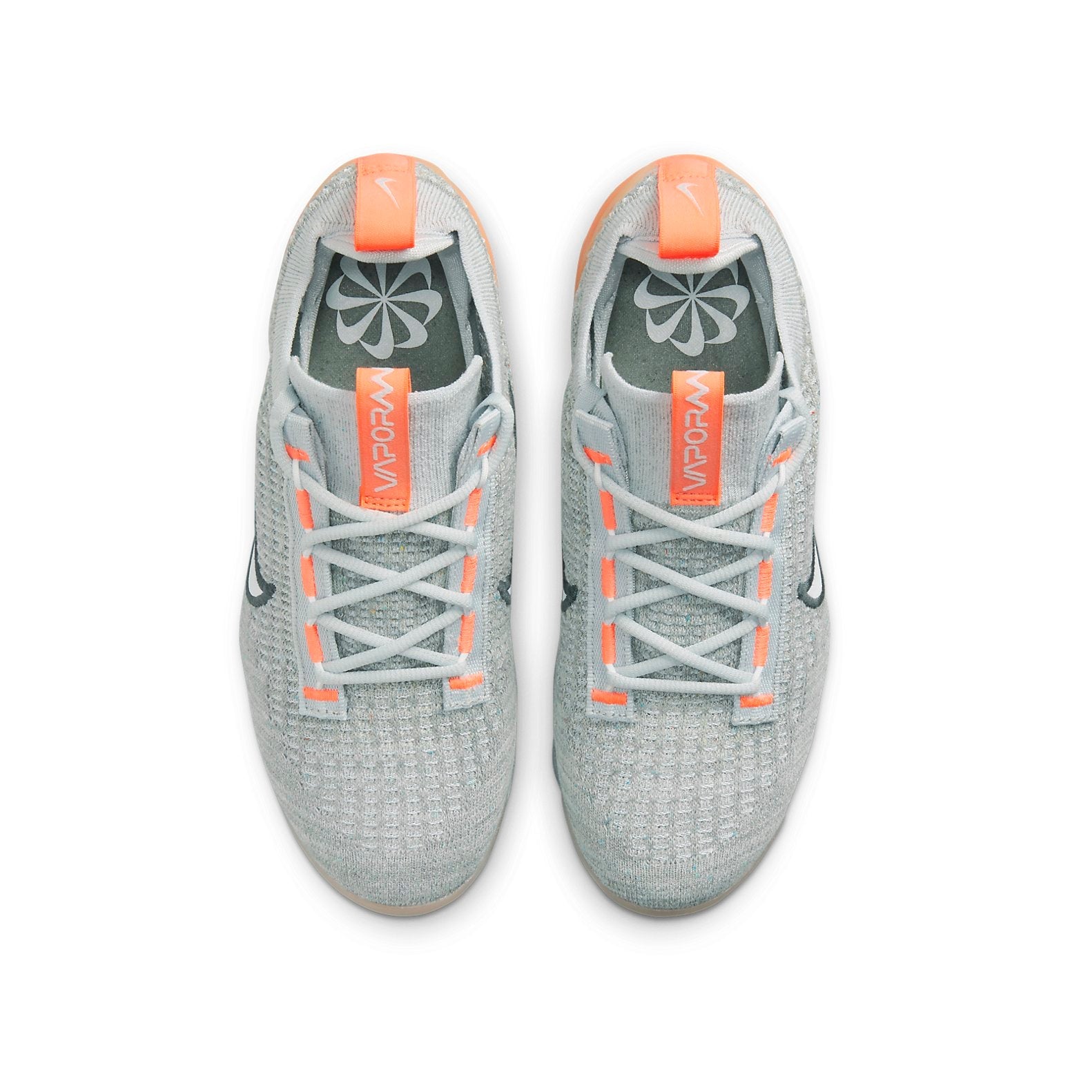 (GS) Nike Air VaporMax 2021 Flyknit 'Grey Fog Bright Mango' DB1550-002