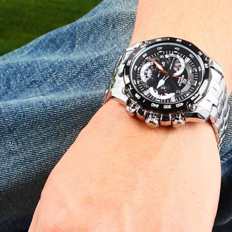 CASIO Waterproof EDIFICE Mens Black Analog EF-550D-1AV