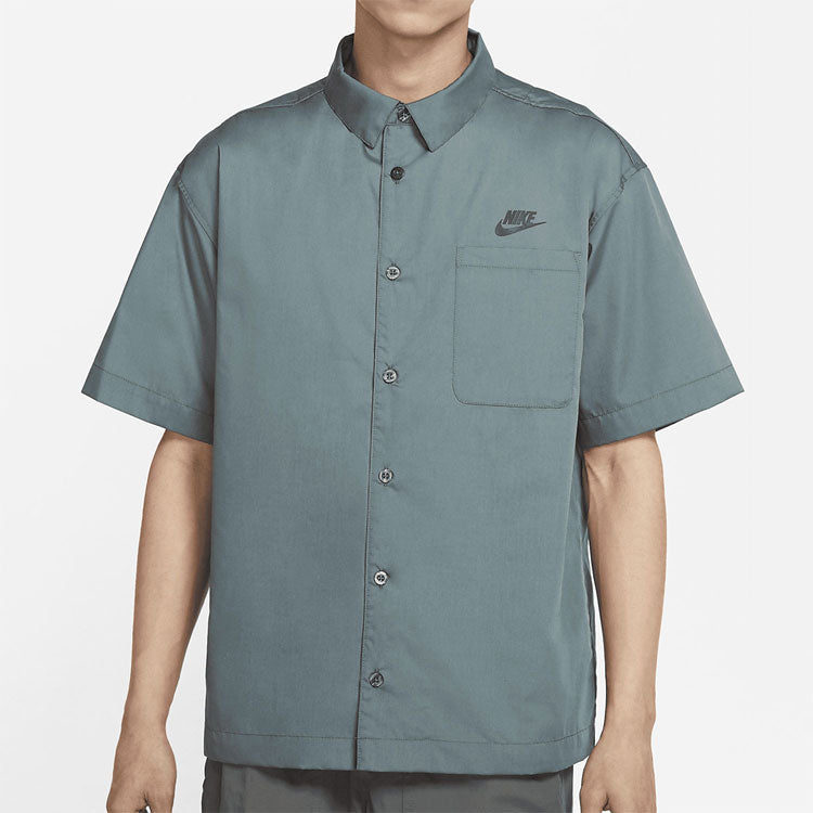 Nike Thin and light Loose Sports Short Sleeve Shirt Green DM8686-387