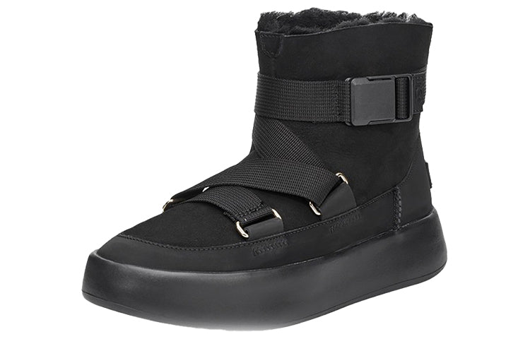 (WMNS) UGG Classic Boom Buckle Snow boots Black 1104616-BLK
